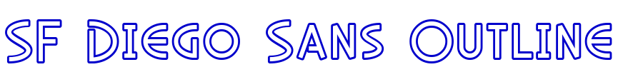 SF Diego Sans Outline 字体
